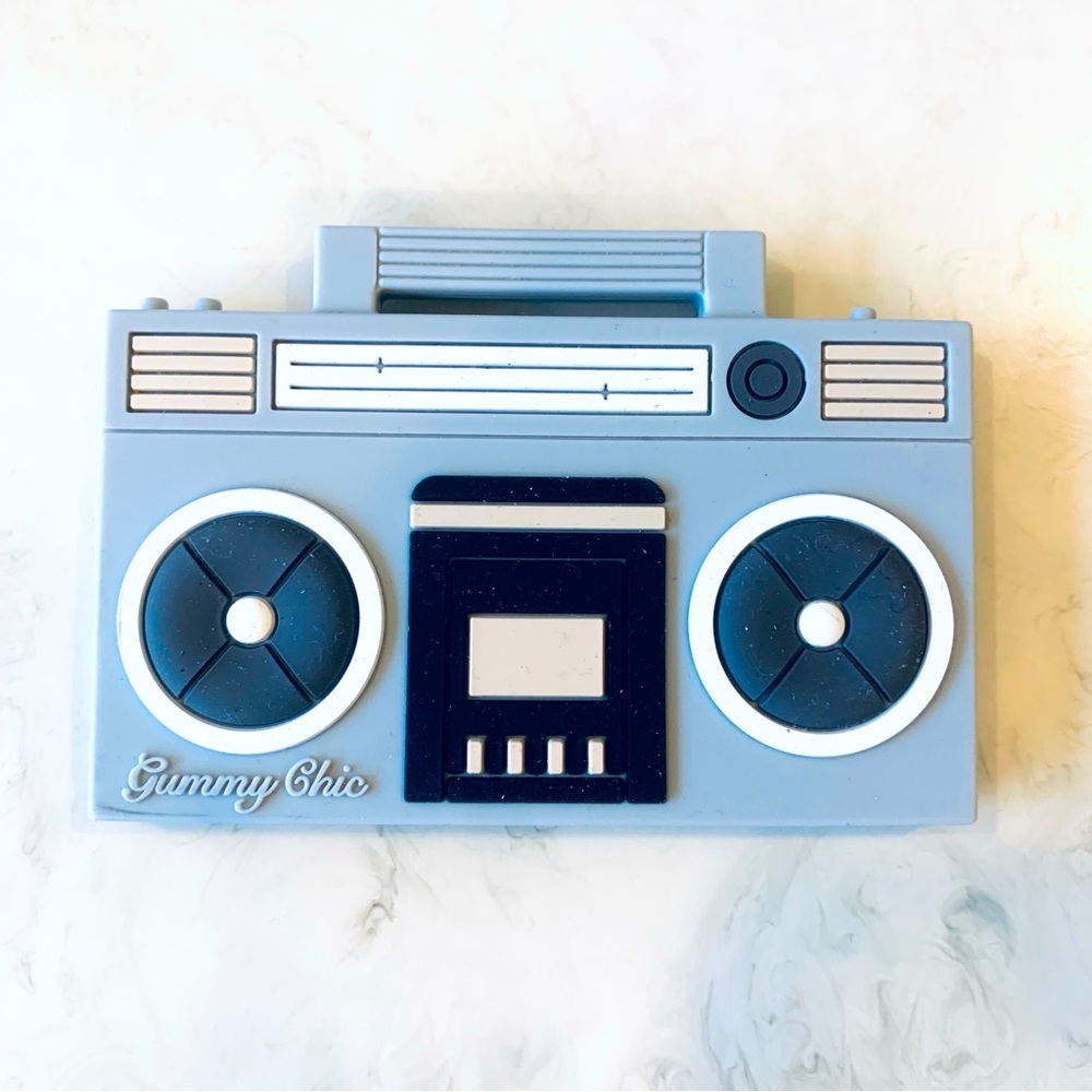 Boom Box Silicone Teether by Gummy Chic